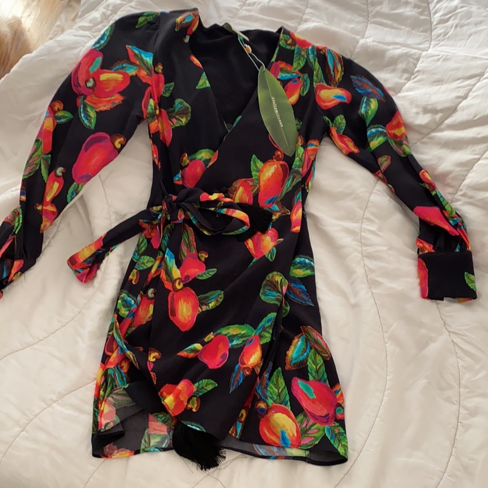 Farm Rio Wrap Mini Dress